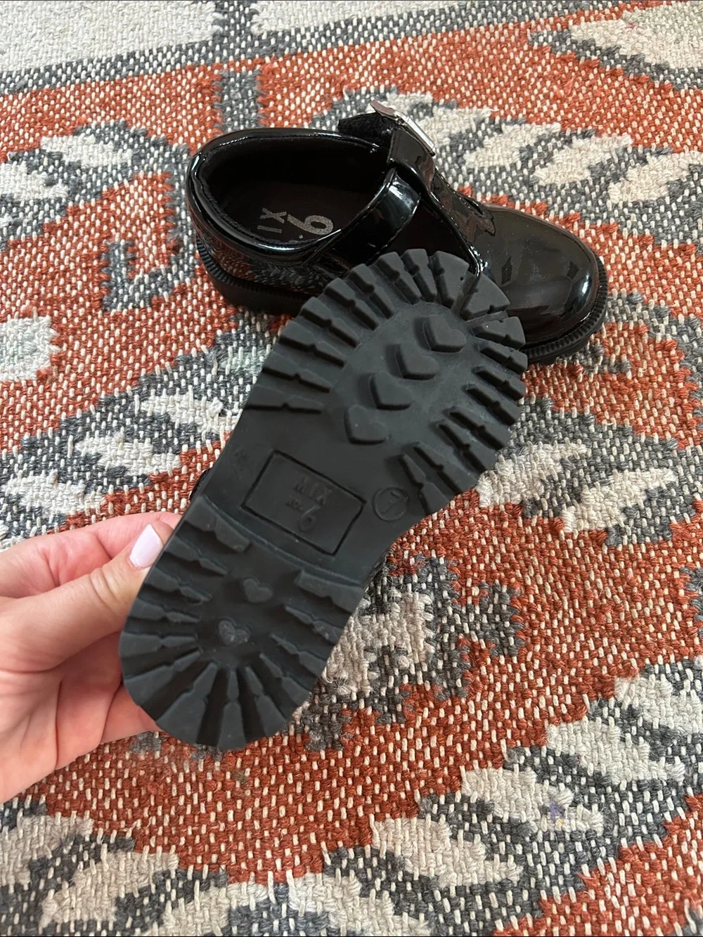 Mix No. 6 Black Patent Mary Jane Shoes for Kids
